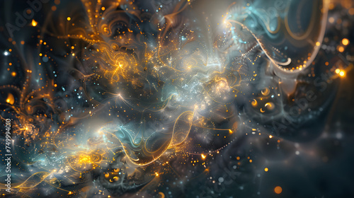 Cosmic dance of abstract particles