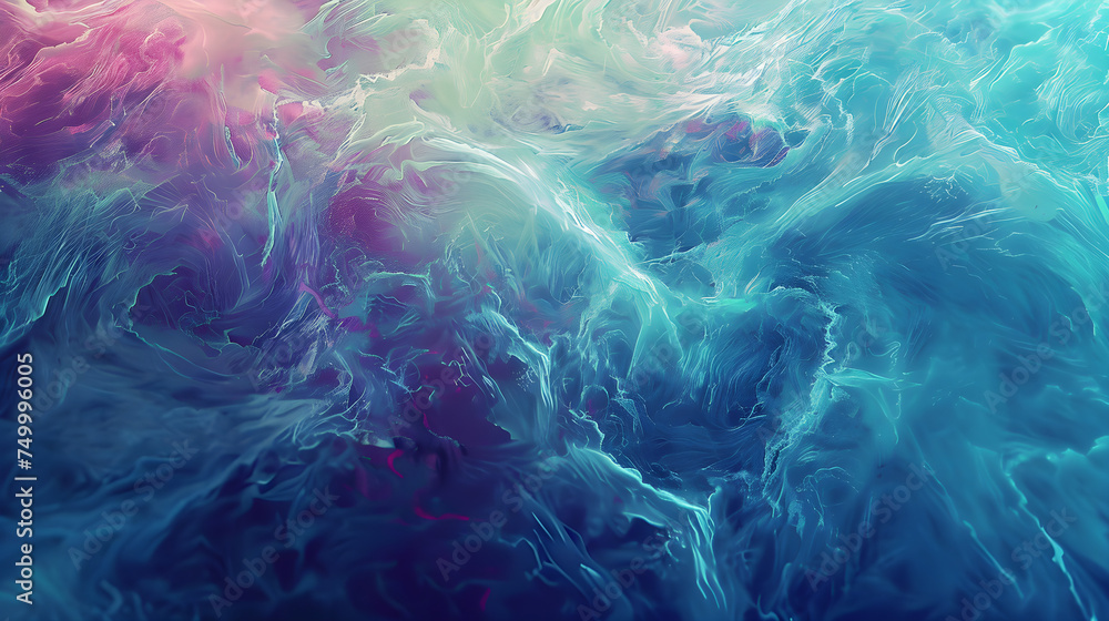 High-resolution image featuring a vibrant blend of colors in a fluid, abstract design