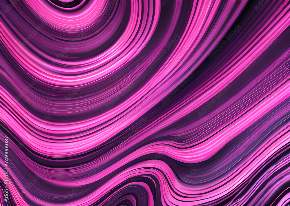 Obraz premium Colorful flowing spiral liquid waves background wallpaper,mixed gradient color abstract high definition and high definition,Generative AI
