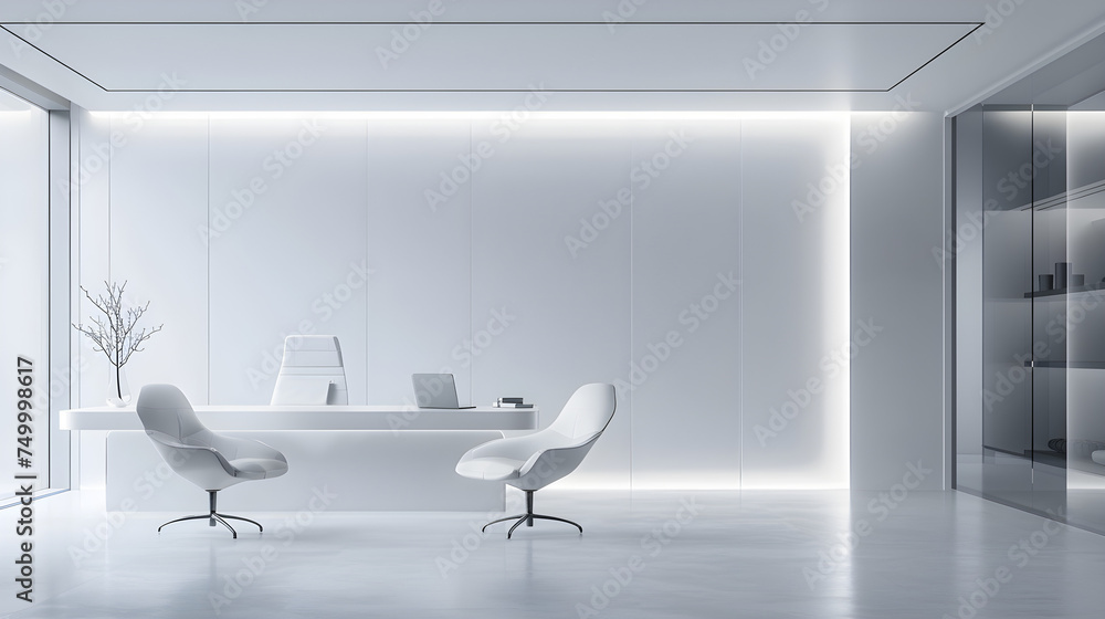 Modern minimalist office interior design