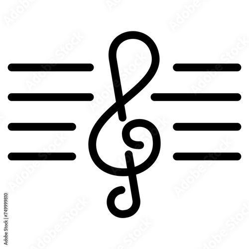 Treble clef icon