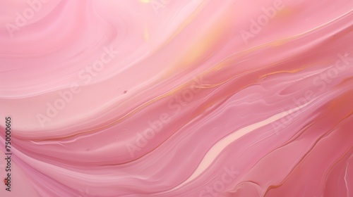Elegant pink and gold abstract marble painting 