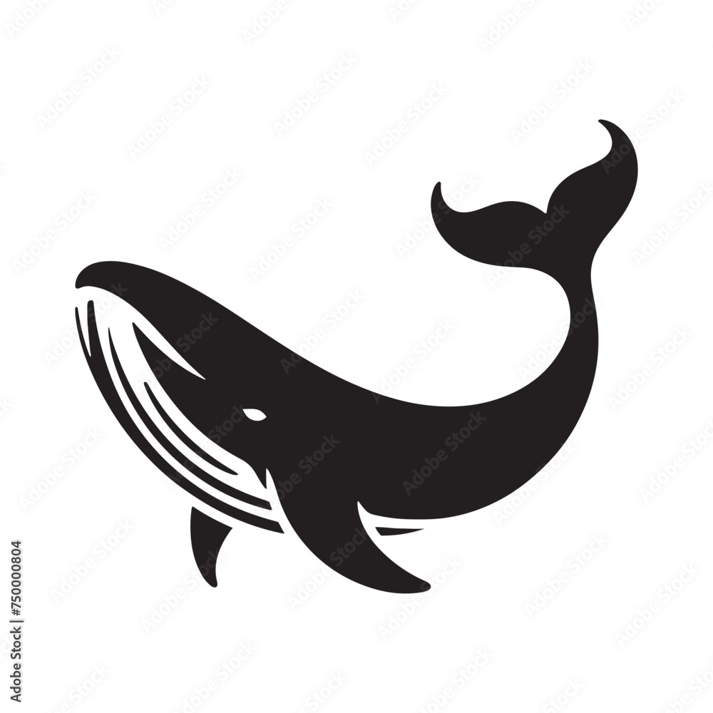 Ocean Majesty: Vector Whale Silhouette - Capturing the Grandeur and Grace of Earth's Largest Marine Mammals. whale illustration, whale vector. Ocean Majesty: Vector Whale Silhouette - Capturing the Grandeur and Grace of Earth's Largest Marine Mammals. whale illustration, whale vector.