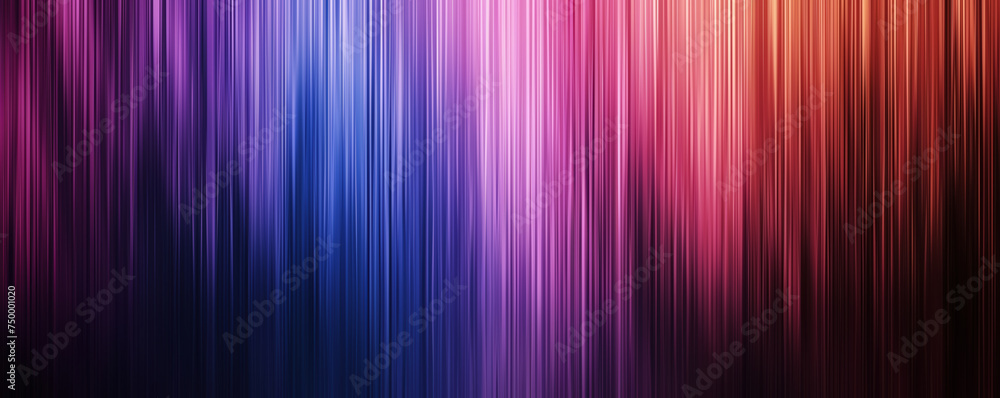 Abstract futuristic background. Blue, purple, pink, red, black motion blur lines set against a black background. Flashes of light. Neon glow. Sci fi concept. Technology and innovation background. 
