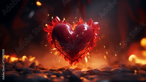 Heart as a symbol of love background valentines day