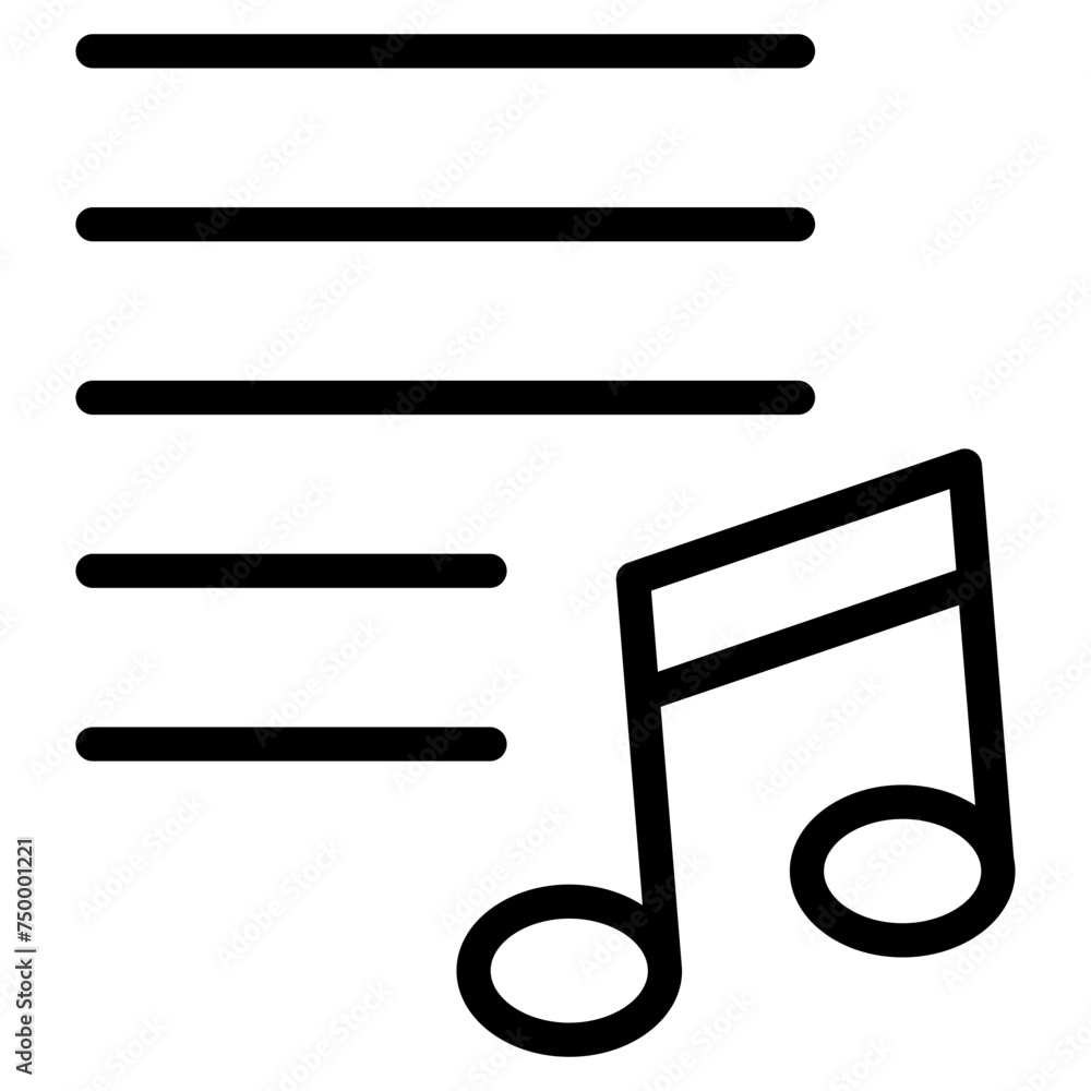 music playlist icon