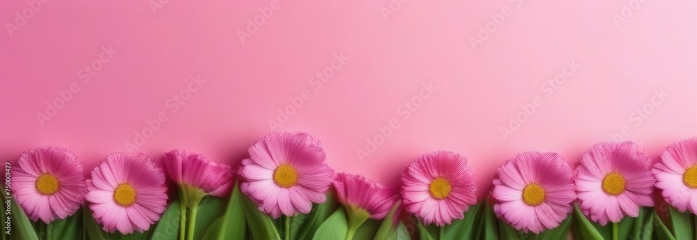 Background with flowers in pastel shades. Pastel flowers empty space for text