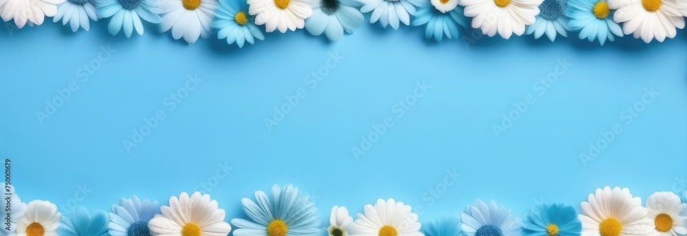 Obraz premium Background with flowers in pastel shades. Pastel flowers empty space for text