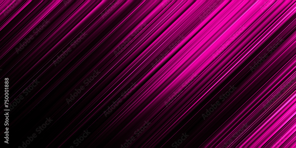 Abstract futuristic background. Rich pink hues motion blur lines set against a black background. Flashes of light. Neon glow. Sci fi concept. Technology and innovation background. 