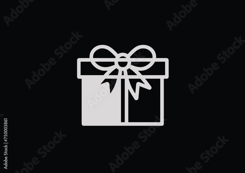 Christmas gift Gift box with ribbon  © Ayyan