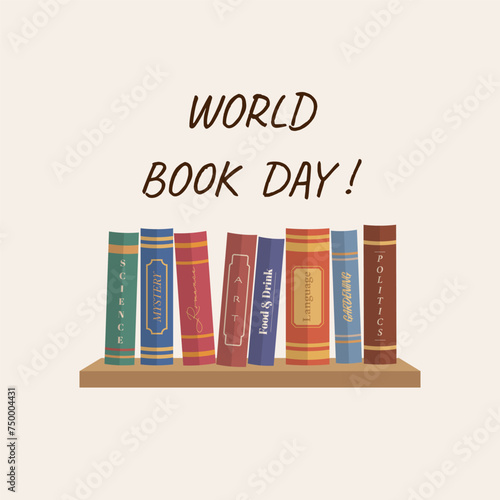 world book day shelf