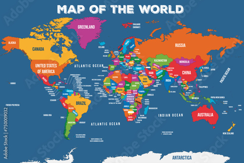 Educational Poster Set: World Map, USA Map, and Solar System