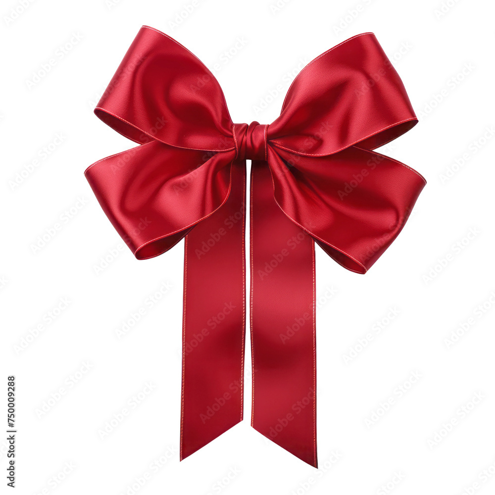 red bow isolated on transparent background cutout red bow isolated on transparent background cutout
