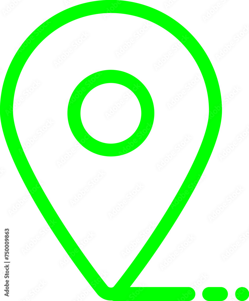 Location icon in circle Location icon in circle