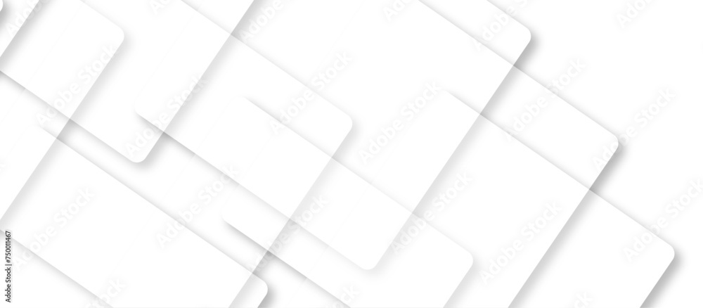 abstract white color square pattern on banner with shadow. white square shape with futuristic concept background. seamless technology concept layered geometric line triangle shapes background. abstract white color square pattern on banner with shadow. white square shape with futuristic concept background. seamless technology concept layered geometric line triangle shapes background.