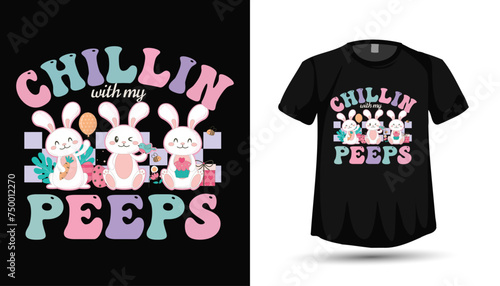 Easter teacher tshirt deisgn vector