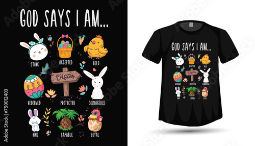 Easter vector tshirt design