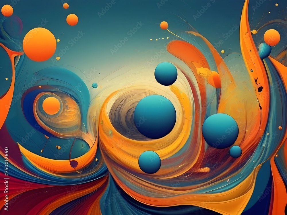 Obraz premium abstract background with vibrant colors