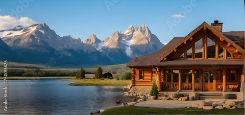 Barn On Mormon Row, Grand Tetons, Wyoming. home with skylights in wyoming with mountains lake property wood photo