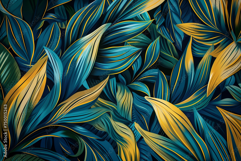Art modern art patterns monogrammed plants background