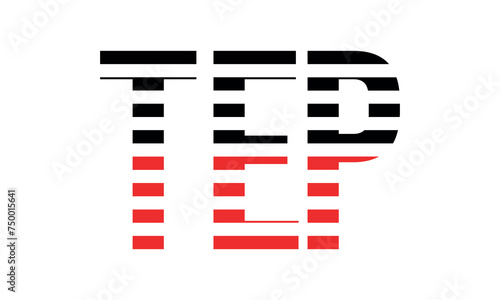 TEP three initial letter iconic line negative space minimal logo design vector template. monogram, abstract, wordmark, business, typography, minimalist, brand, company, flat, modern, unique, simple