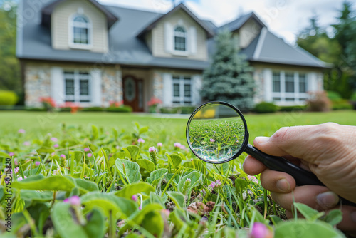 Photo of Real Estate Home Property Inspection And Appraisal By Appraiser, high key. AI Generated