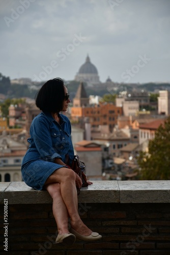 Panorama Rzymu z kopułą Watykanu, Italy. © Jola i Darek 