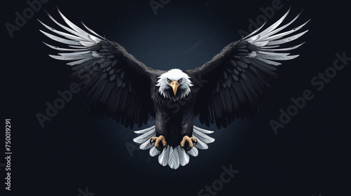 High quality illustration of a  eagle for logo