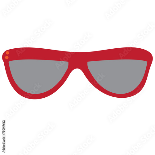 Sunglasses icon isolated on white background. Vector illustration