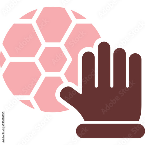 Hand Vector Glyph Two Color Icon