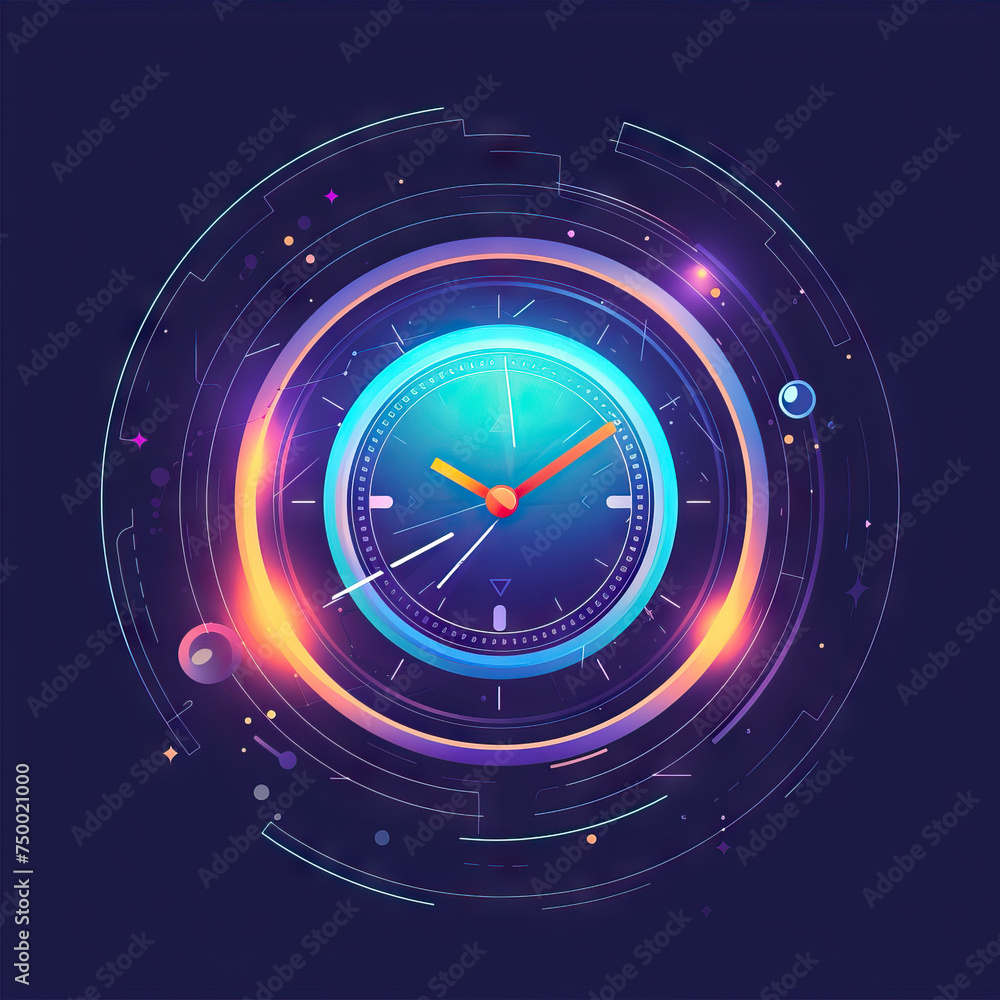 Developing Time Travel Technology for Historical Tourism - Futuristic Time Travel. Vector Icon Illustration. Icon Concept Isolated Premium Vector. Developing Time Travel Technology for Historical Tourism - Futuristic Time Travel. Vector Icon Illustration. Icon Concept Isolated Premium Vector.