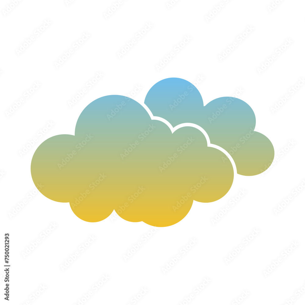 Cloud Flat Gradient Style