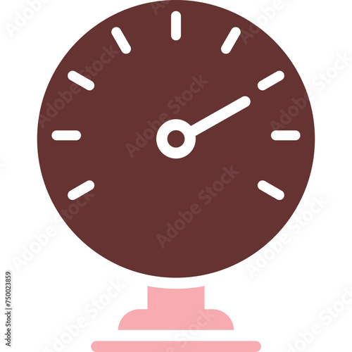Pressure Vector Glyph Two Color Icon