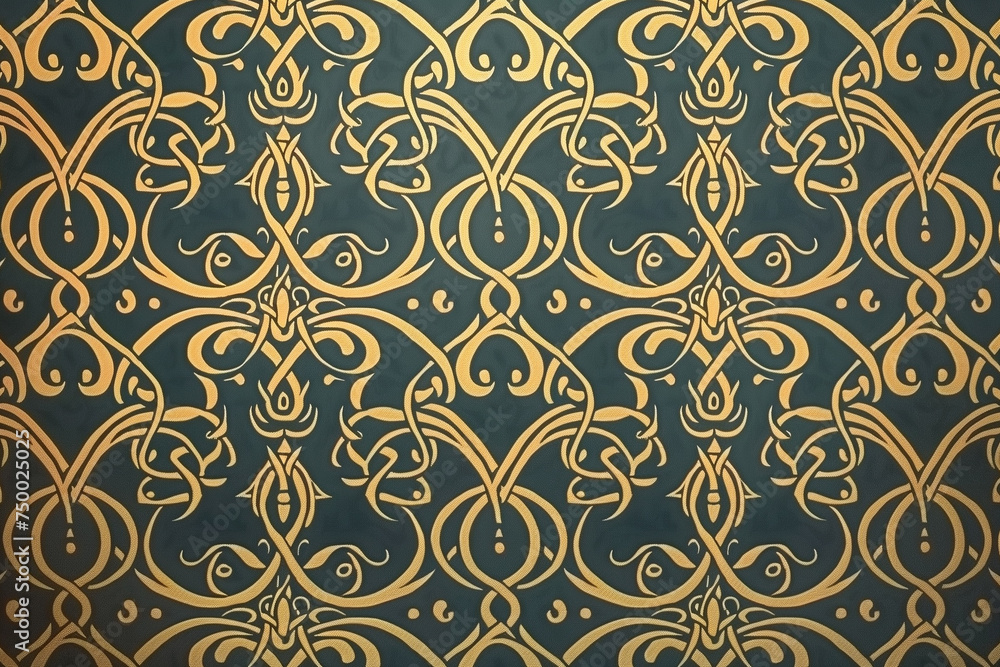 Art Nouveau background patterns using monograms