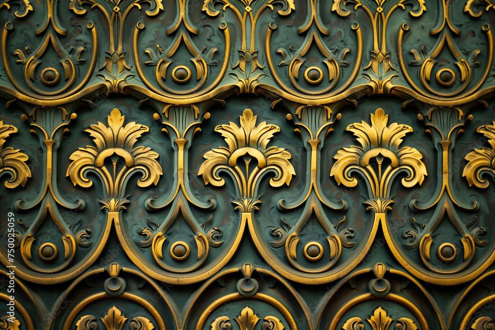 Art Nouveau background patterns using monograms Art Nouveau background patterns using monograms