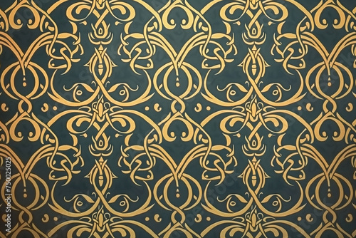 Art Nouveau background patterns using monograms