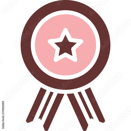 Badge Vector Glyph Two Color Icon