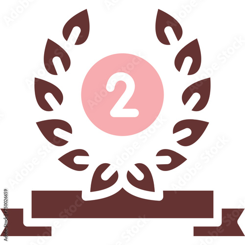 Reward Vector Glyph Two Color Icon