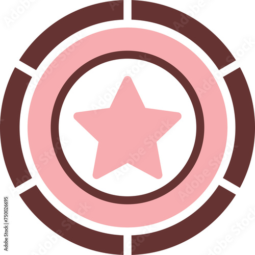 Badge Vector Glyph Two Color Icon