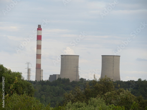 Wallpaper Mural nuclear power plant energy atoms cooling cement towers Torontodigital.ca