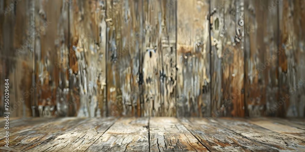 Fototapeta premium Vintage wooden paneling creates a textured and rustic backdrop design element. Concept Backdrop Design, Textured Paneling, Vintage Look, Rustic Element, Wooden Décor