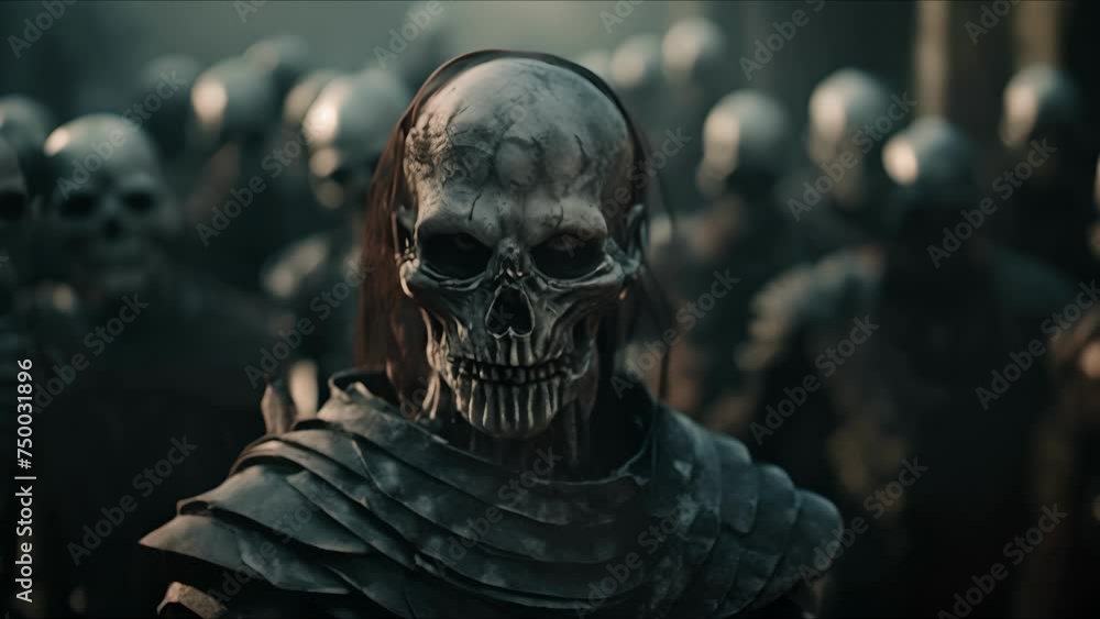 Evil warrior knight in armor. Fantasy medieval background. The concept of medieval history, life and culture. Ai-generated. Evil warrior knight in armor. Fantasy medieval background. The concept of medieval history, life and culture. Ai-generated.