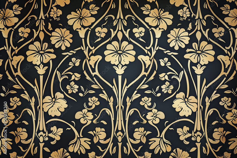 Art Nouveau background patterns using monograms Art Nouveau background patterns using monograms