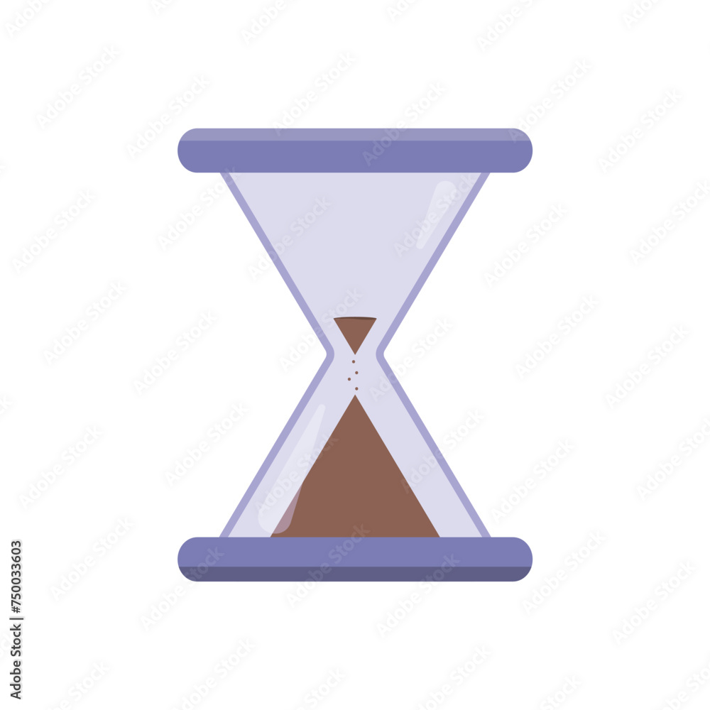 Purple hourglasses. Infographic from an hourglass. Purple hourglasses. Infographic from an hourglass.