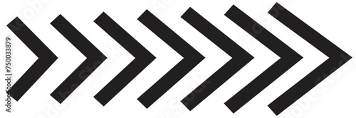 Arrow dynamic symbol. Speed, fast arrows symbols set. Arrow dynamic elements. isolated on white background. Vector illustration  photo