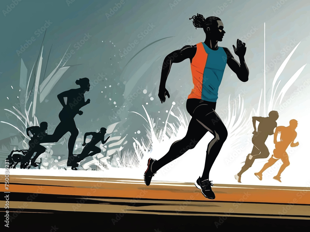 Obraz premium silhouette of a dancing couple