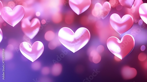 Heart abstract background. Valentines day background