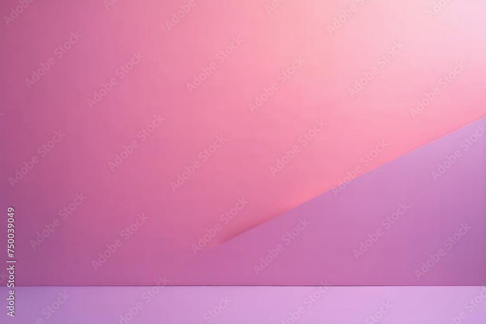 Fototapeta premium Blank pale purple or pink color gradation with dark tone paint on environmental friendly cardboard box paper texture background with space minimal style