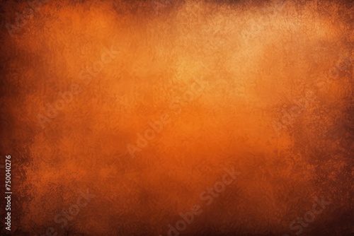 Vintage retro style copper orange texture vignette portrait background - copper orange abstract old rough vignetting paper - pastel antique ancient dirty vertical backdrop wallpaper