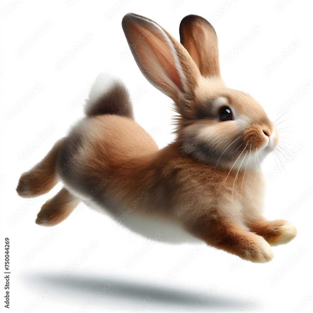 Obraz premium rabbit on white background